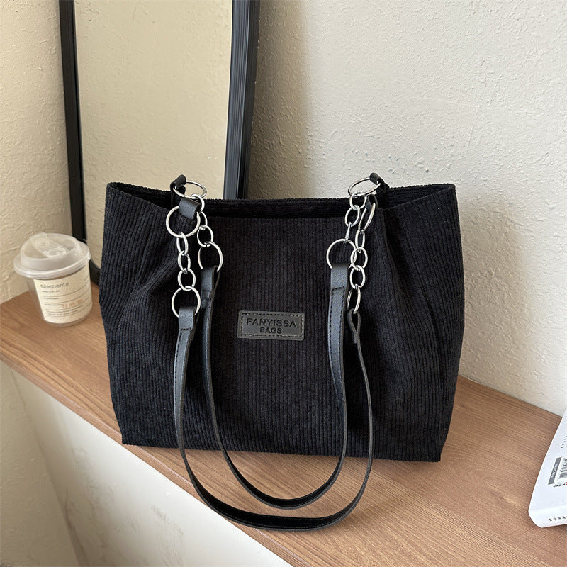 Côte à Côte – Sac Velours Épaule Femme