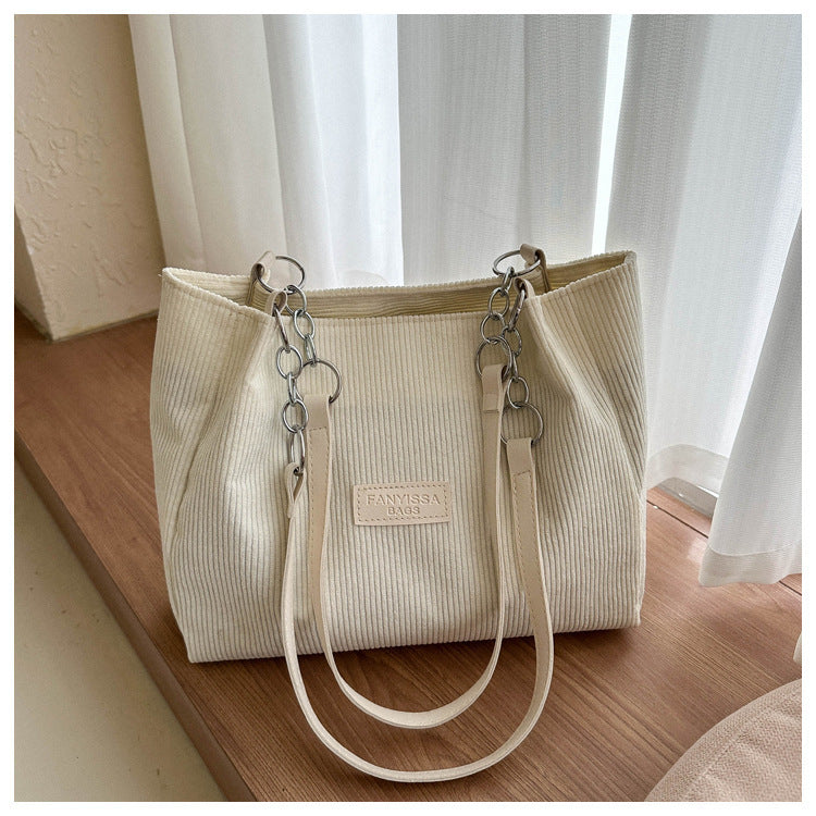 Côte à Côte – Sac Velours Épaule Femme