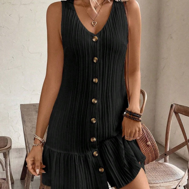 robe_casual boutons devant
