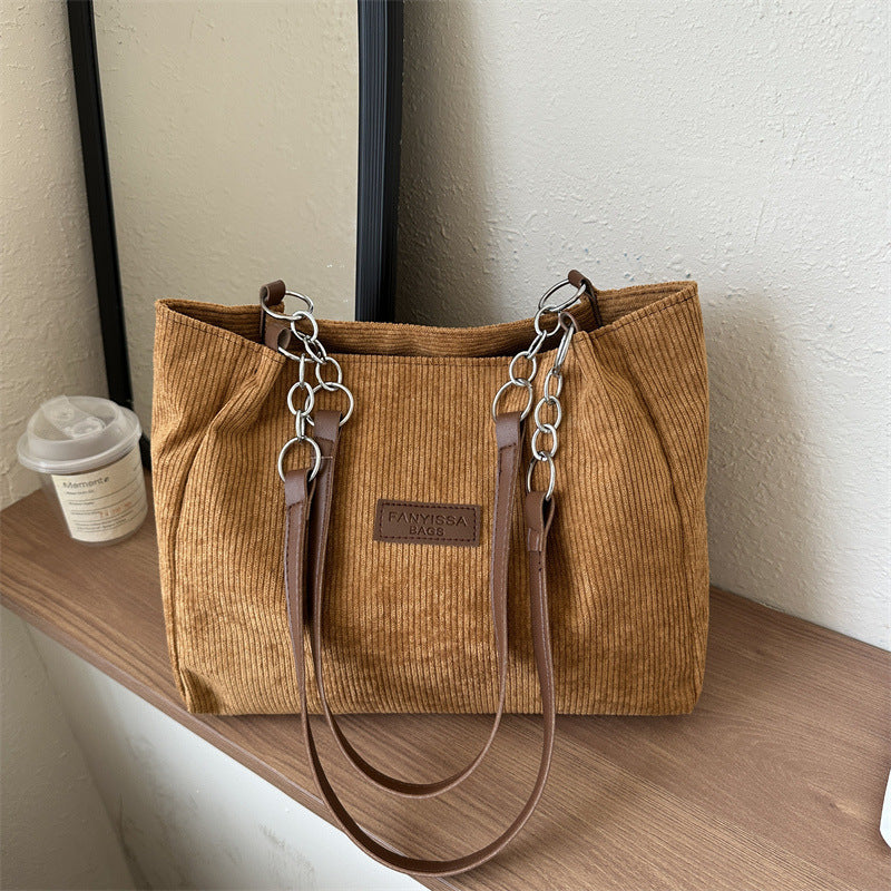 Côte à Côte – Sac Velours Épaule Femme