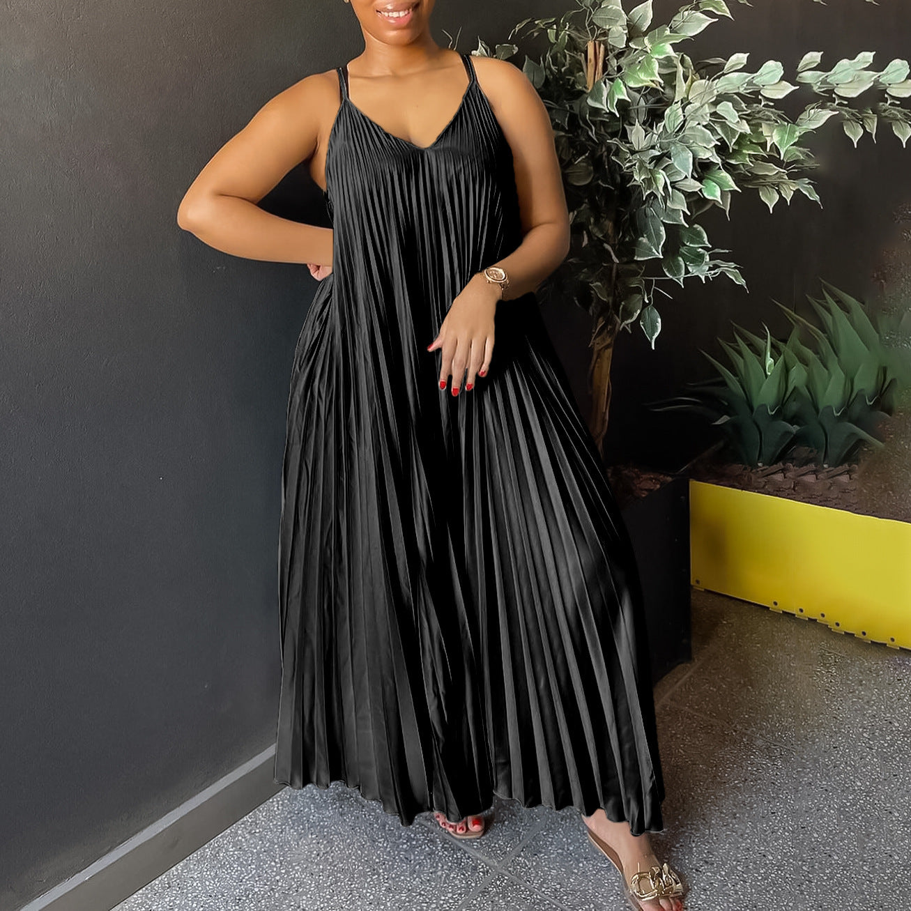 robe africaine-coupe A-line élégante