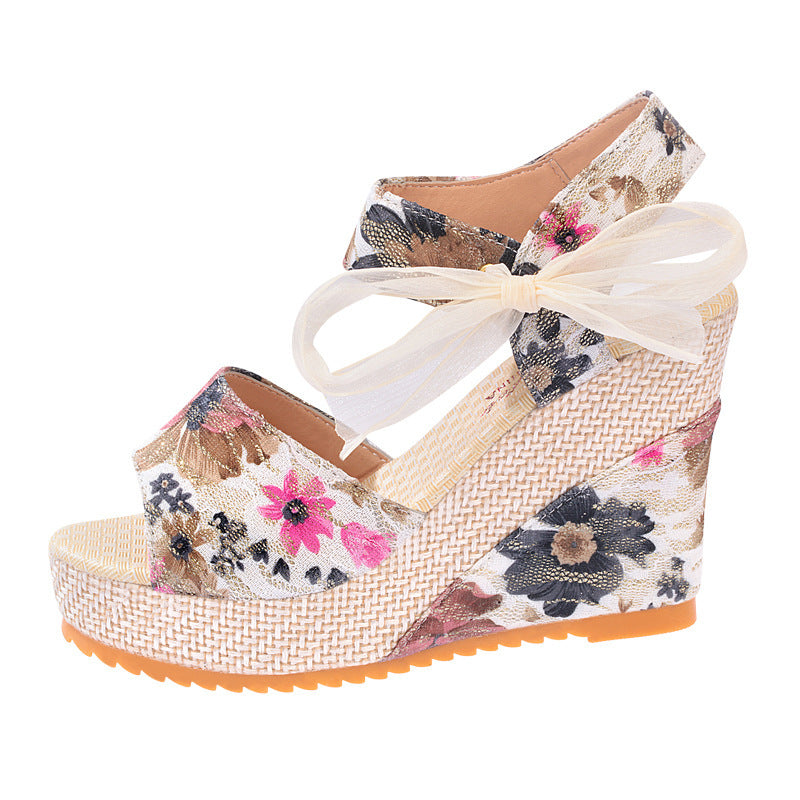 Romance Plissée – Sandale Talon Haut
