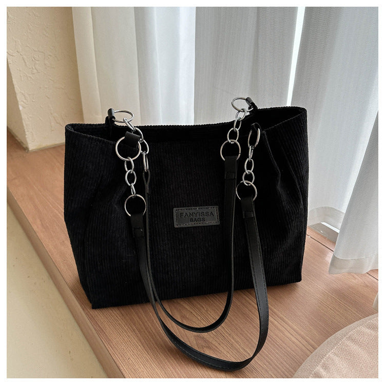 Côte à Côte – Sac Velours Épaule Femme