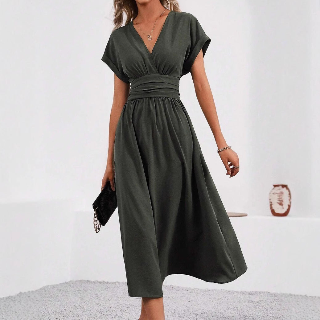 robe_fluide décolleté_V élégante
