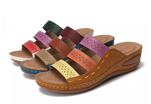 chaussons_confort colorés femme