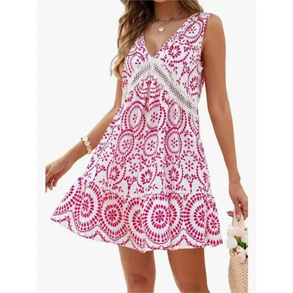 Poésie Nue – Robe à Dentelle Ajourée