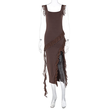 robe_été élégante bordure dentelle