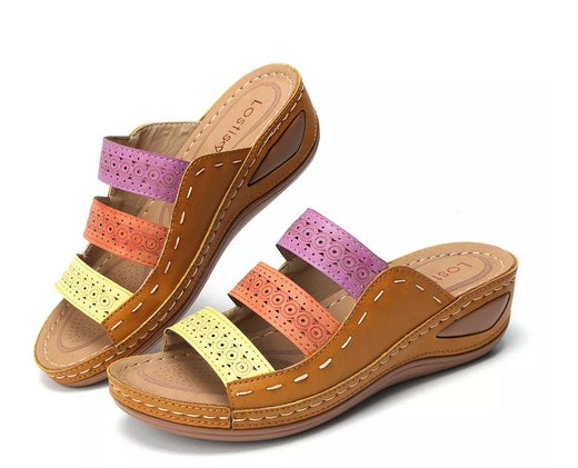 chaussons_confort colorés femme