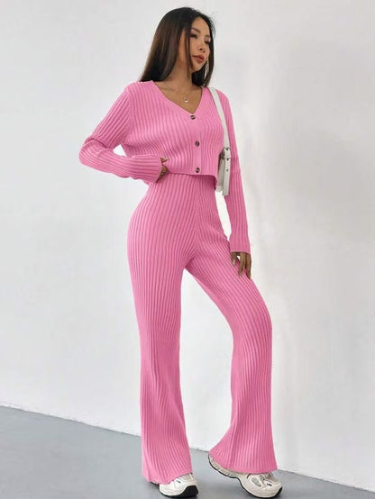 Ligne Souple – Cardigan Court & Pantalon