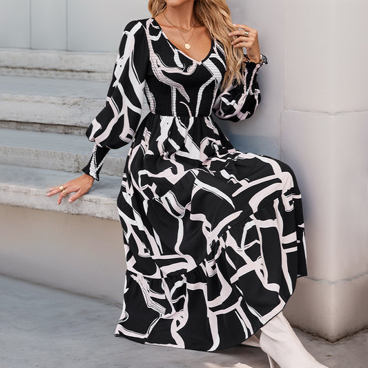 Robe Geo Fusion – Style Transatlantique