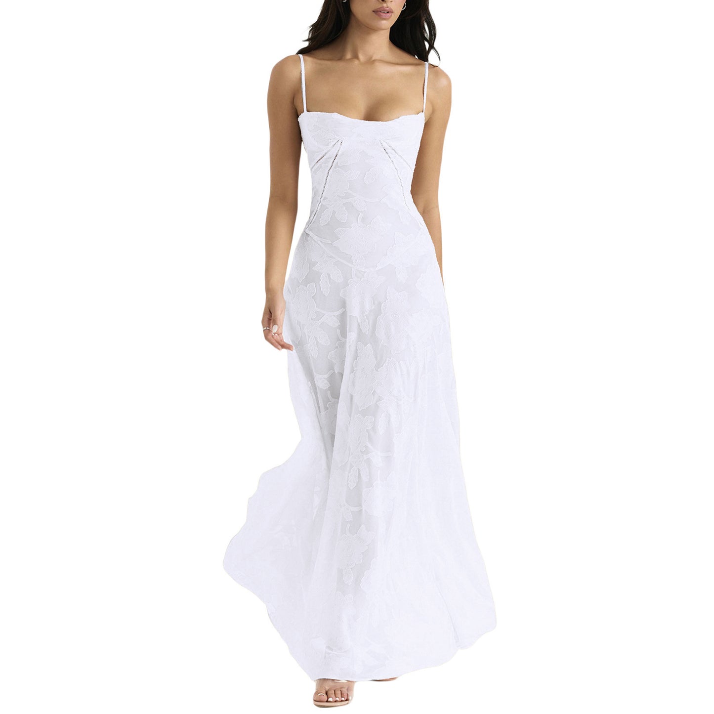 robe cocktail-bustier dentelle chic