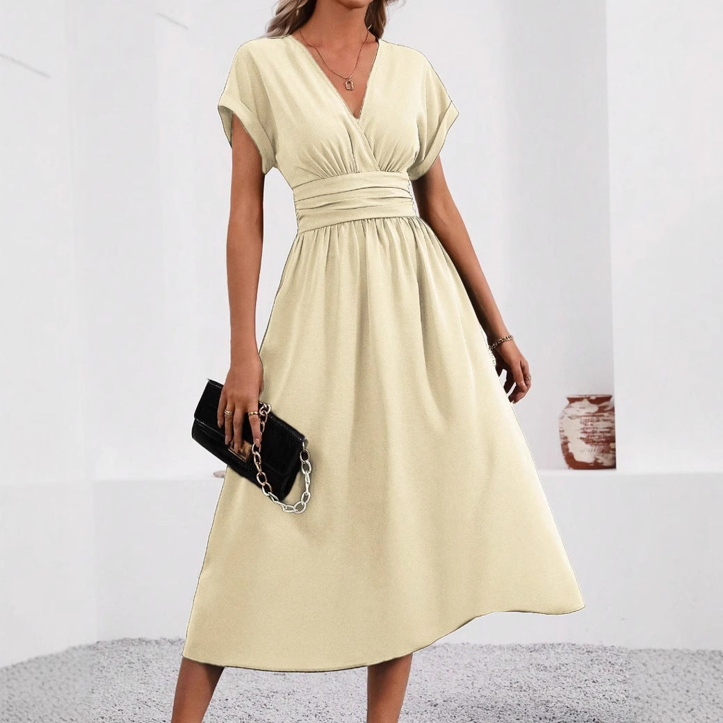robe_fluide décolleté_V élégante
