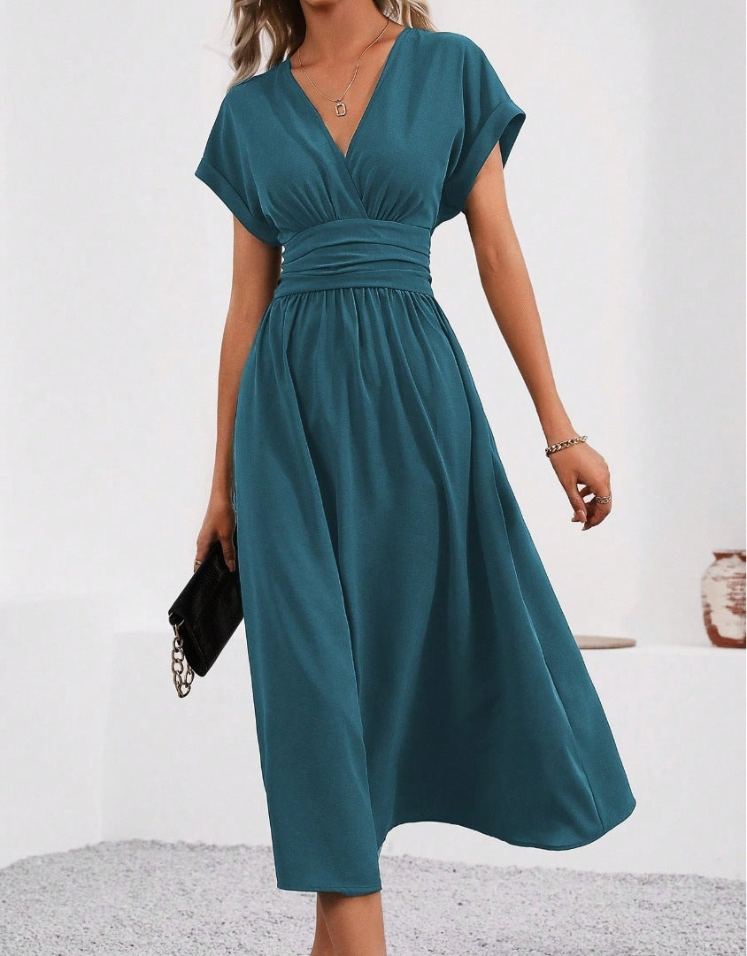 robe_fluide décolleté_V élégante