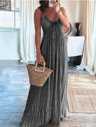 robe sexy-été couleur unie légère