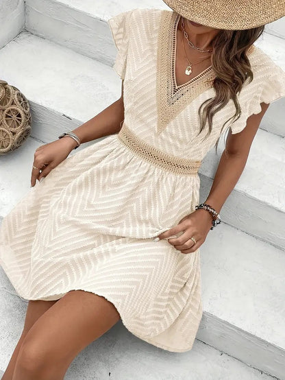 robe_dentelle patchwork ceinture