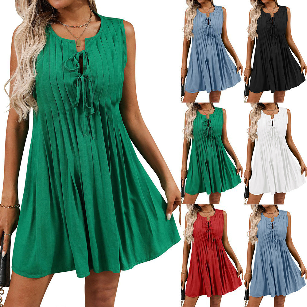 robe_courte sans_manches chic