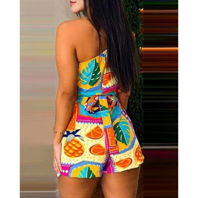 combinaison_short ceinturée élégante