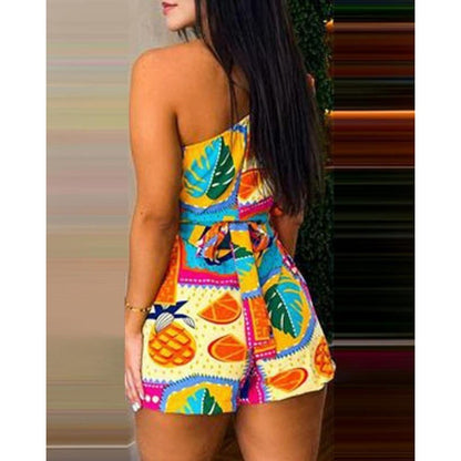 combinaison_short ceinturée élégante