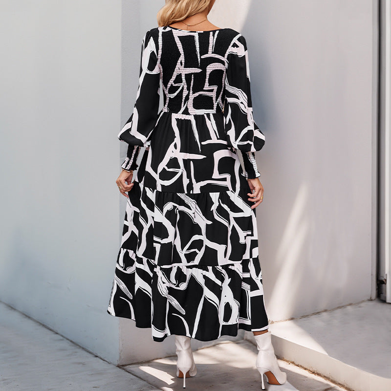 Robe Geo Fusion – Style Transatlantique