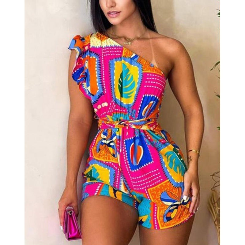 combinaison_short ceinturée élégante