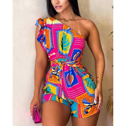 combinaison_short ceinturée élégante