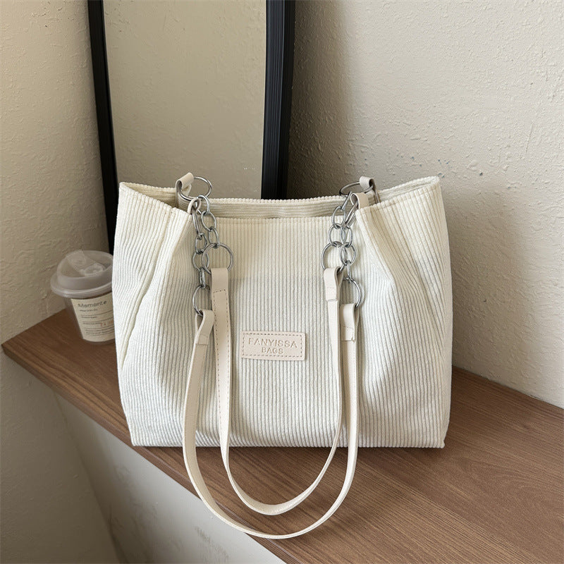 Côte à Côte – Sac Velours Épaule Femme