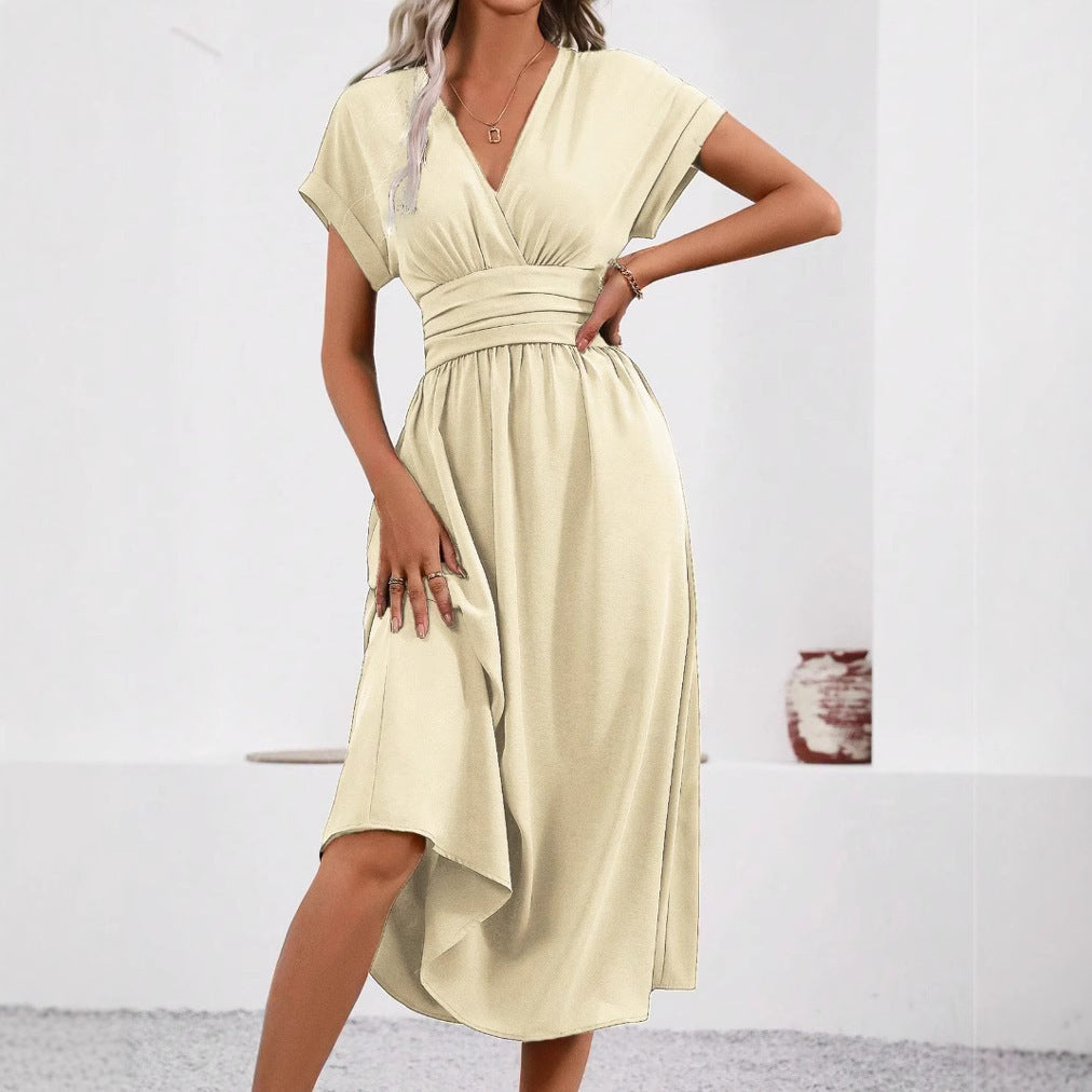 robe_fluide décolleté_V élégante