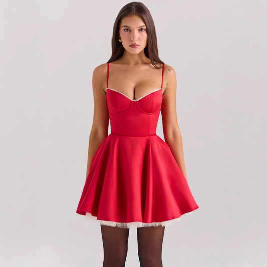 robe élégante slim-dos nu princesse