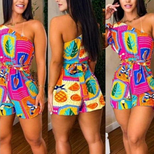 combinaison_short ceinturée élégante