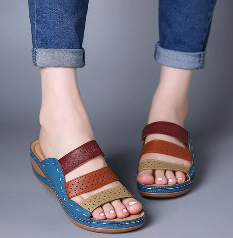 chaussons_confort colorés femme