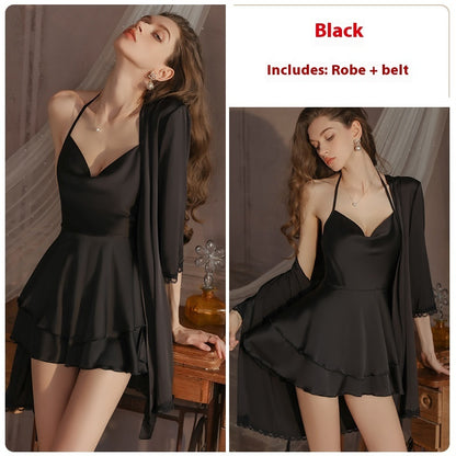 robe nuit_double_couche satin légère