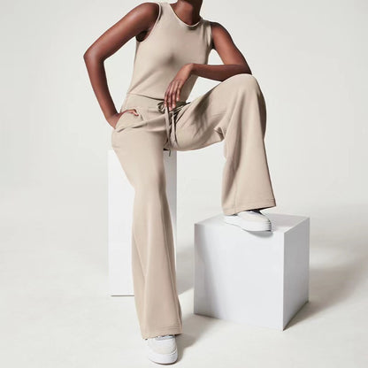 Silhouette Unie – Jumpsuit Sans Manches