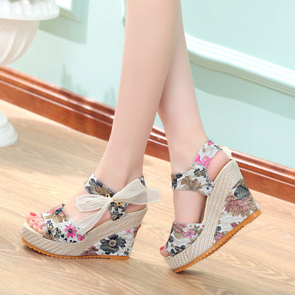 Romance Plissée – Sandale Talon Haut