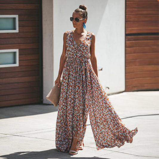 Robe Bohème d’Été – Légèreté Imprimée