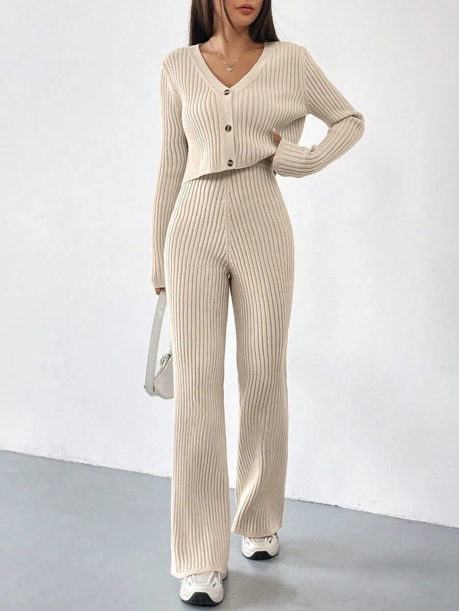 Ligne Souple – Cardigan Court & Pantalon