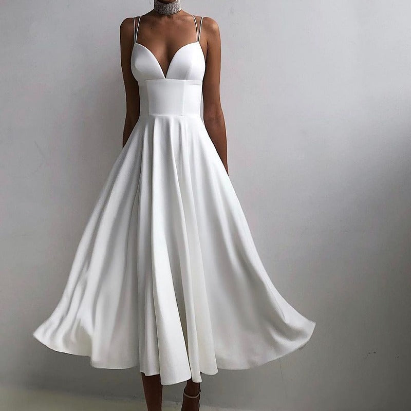 robe unie effet-amincissant été