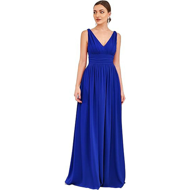 robe_soirée chiffon décolleté_V