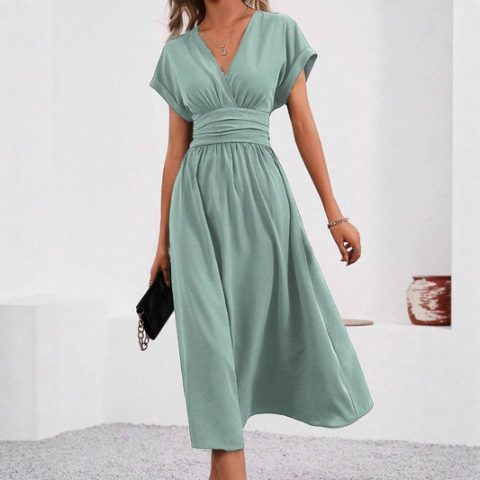 robe_fluide décolleté_V élégante