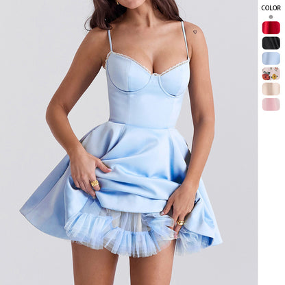 robe élégante slim-dos nu princesse
