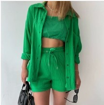 ensemble décontracté chemise_longue short