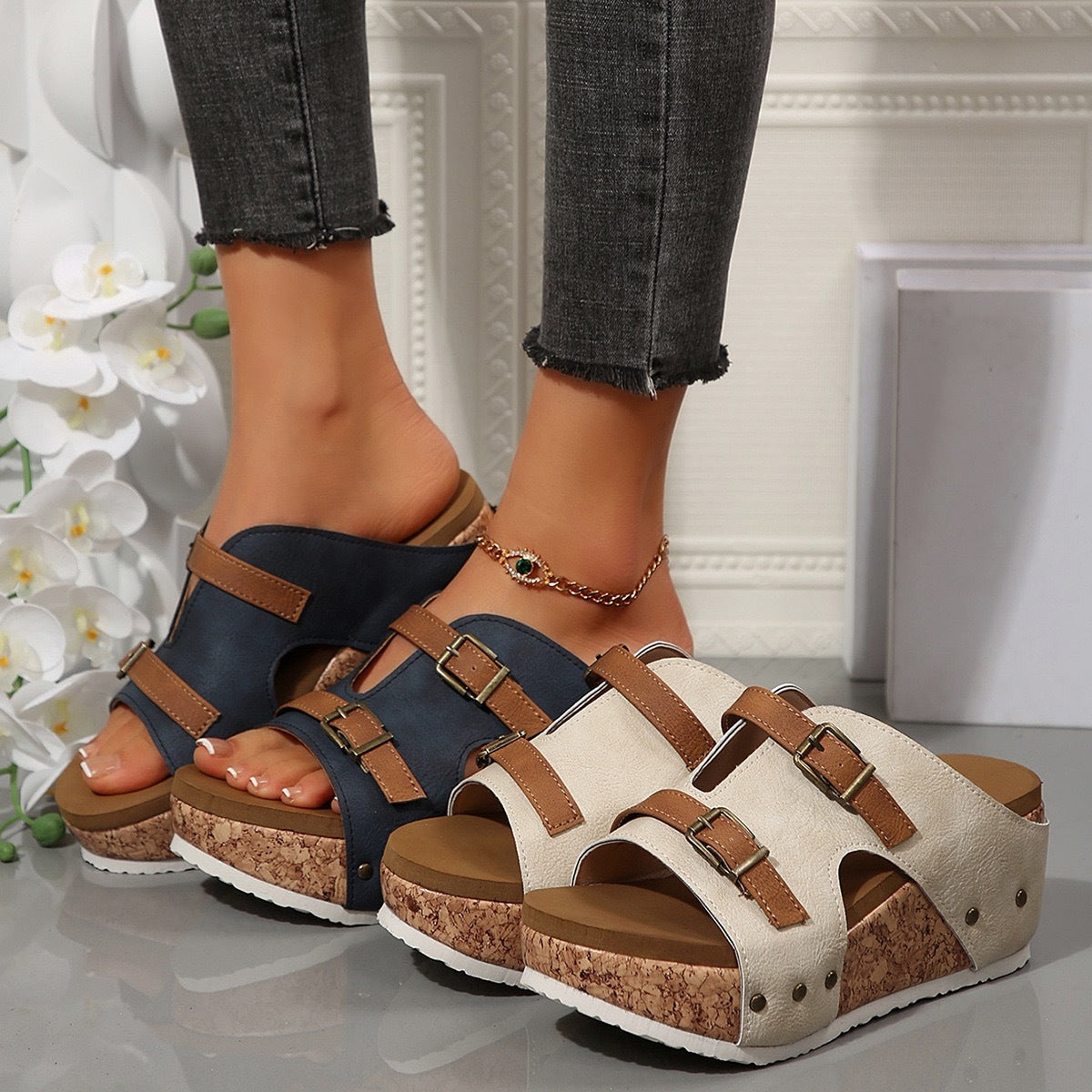 Bouche d’Été – Talon Épais Chic