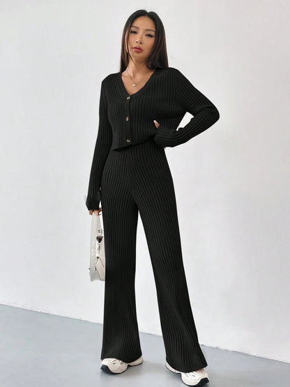 Ligne Souple – Cardigan Court & Pantalon