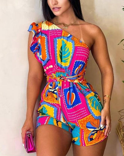 combinaison_short ceinturée élégante