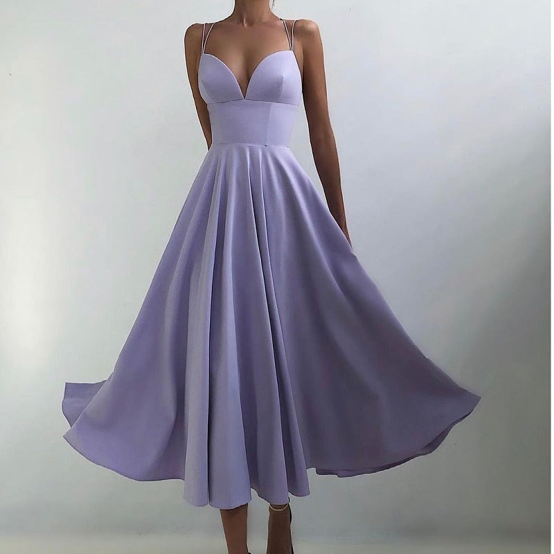 robe unie effet-amincissant été