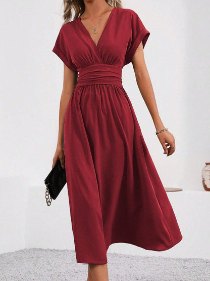 robe_fluide décolleté_V élégante