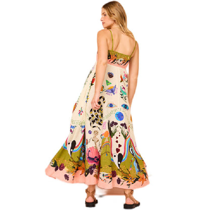 robe_lin_coton imprimé artistique