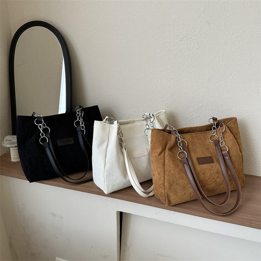 Côte à Côte – Sac Velours Épaule Femme