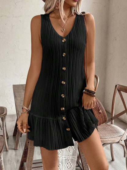 robe_casual boutons devant