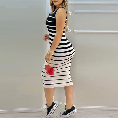 jupe_rayée noire tendance